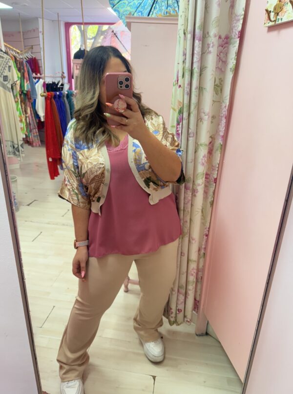 Pantalon beige campana