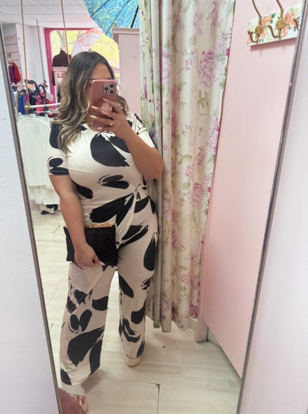 Conjunto elastico blanco&negro