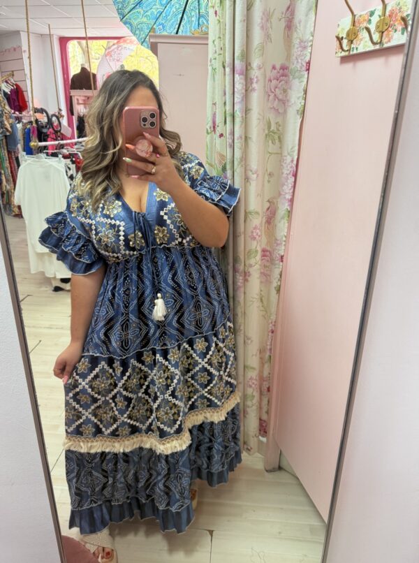 Vestido boho azul