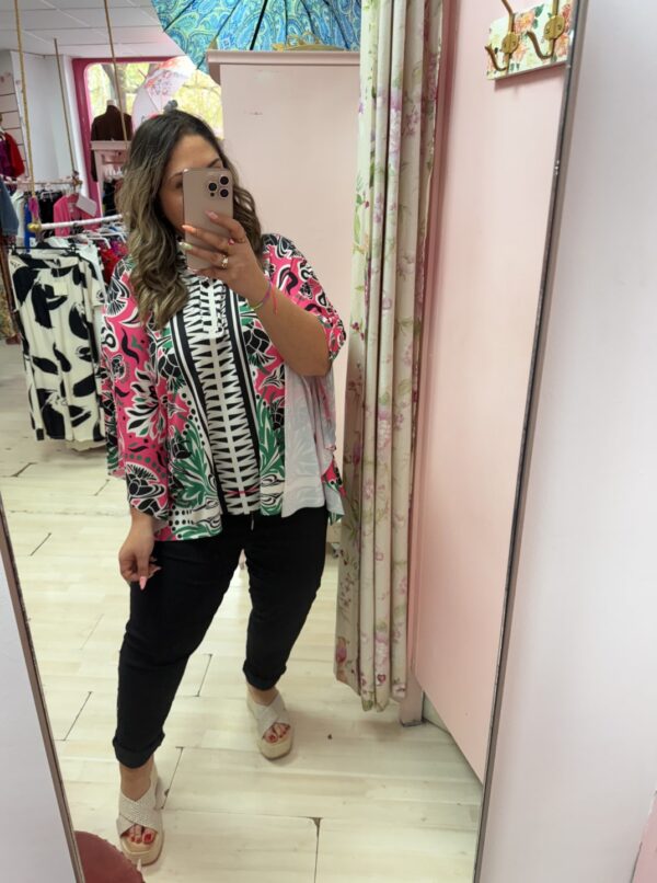 Blusa kimono rosa
