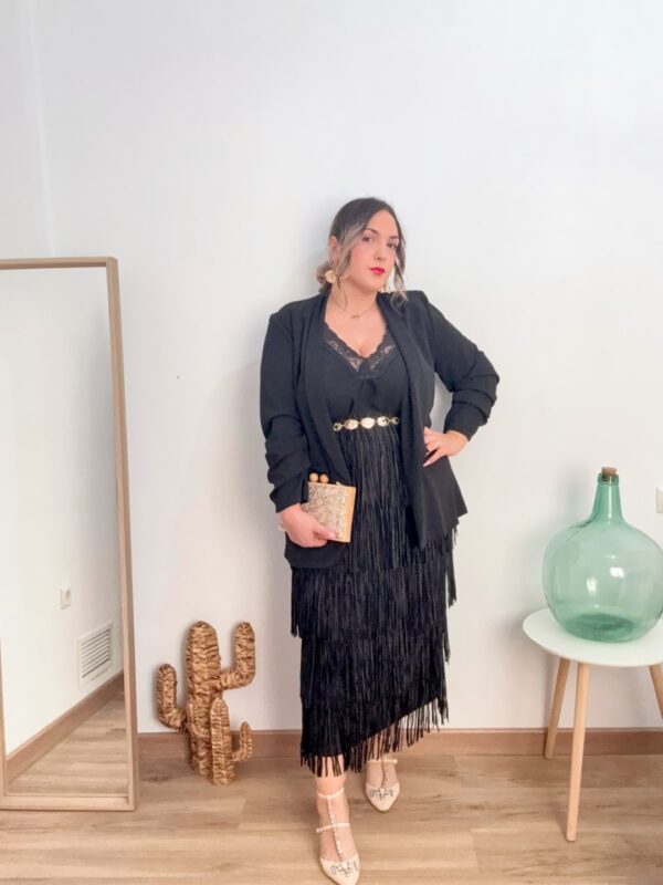 Falda flecos larga - Imagen 6