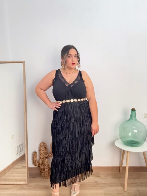Falda flecos larga - Imagen 3