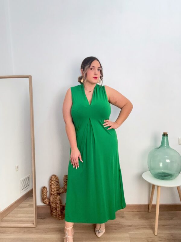 Vestido licra fria verde