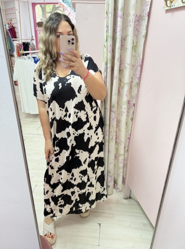 Vestido vaca licra fria negro - Imagen 3