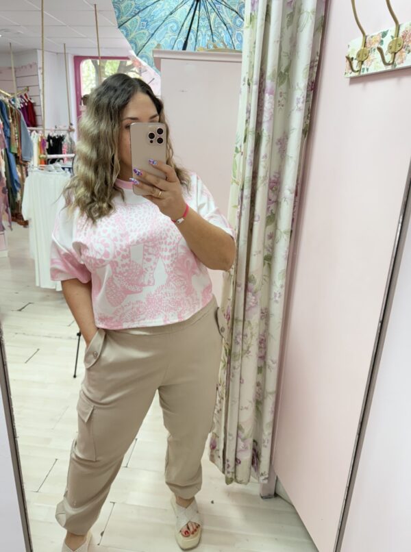 Camiseta guepard rosa - Imagen 3