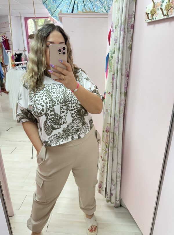 Camiseta guepard verd - Imagen 3