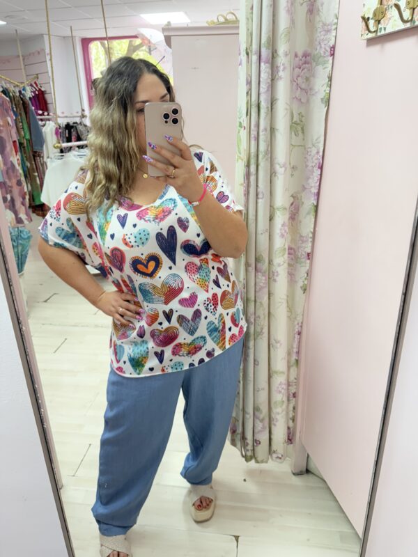 Camiseta hilo corazones - Imagen 3