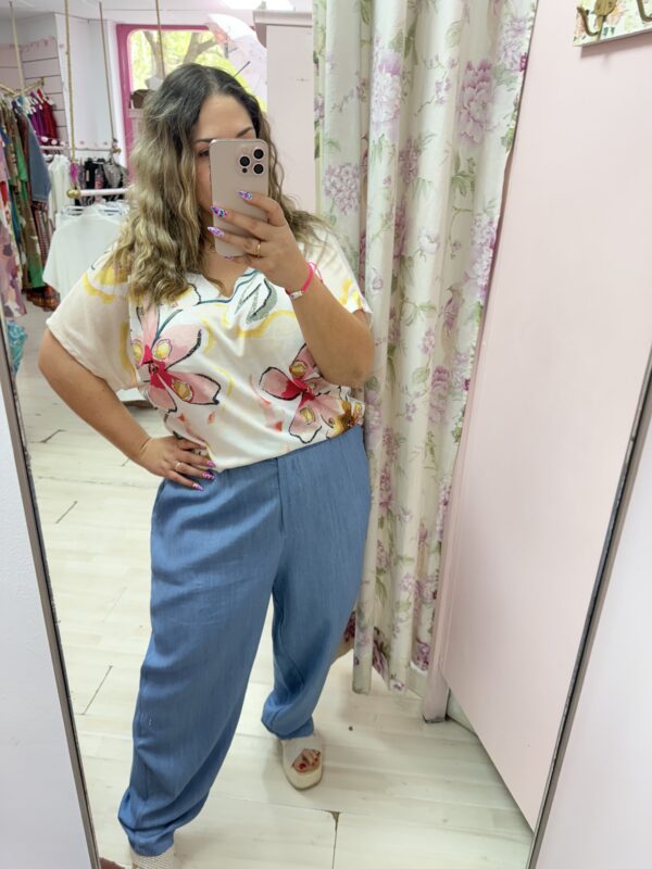 Camiseta hilo flores