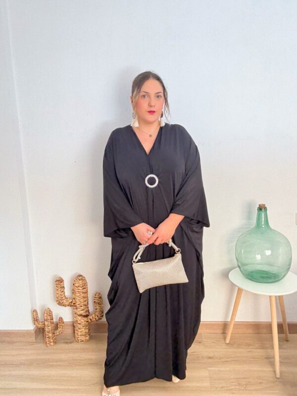 Vestido tunica negro piedra - Imagen 4