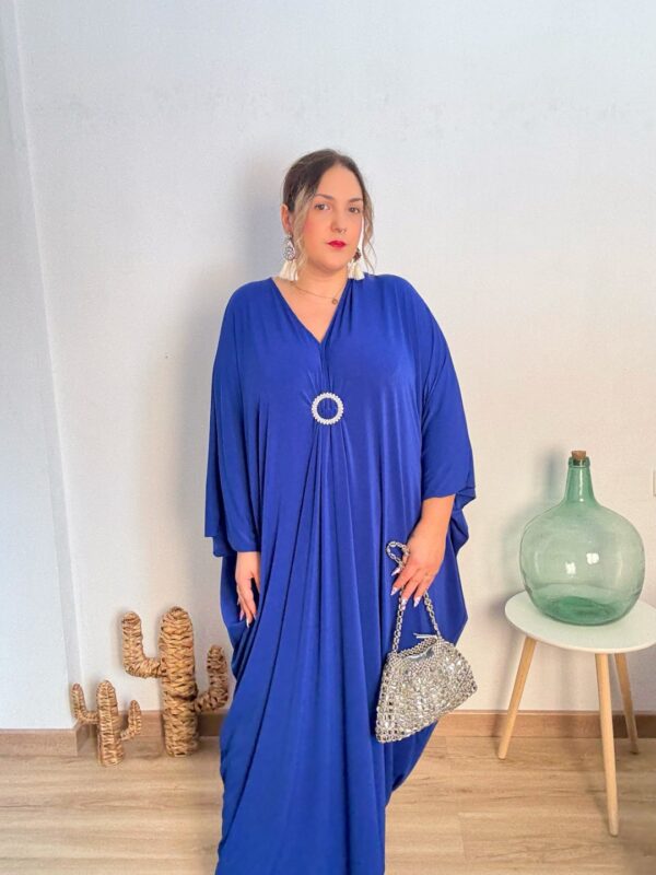 Vestido tunica azul piedra - Imagen 3