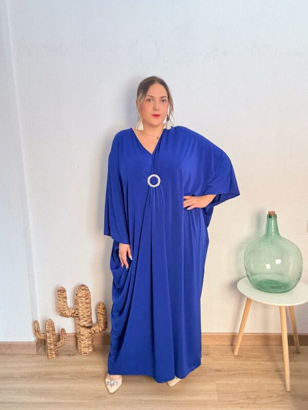 Vestido tunica azul piedra - Imagen 4