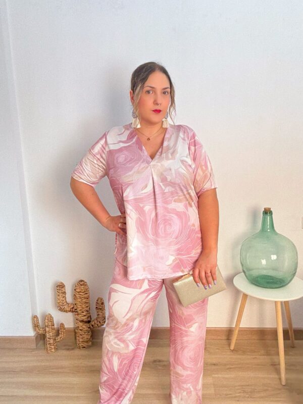 Conjunto licra fria rosa