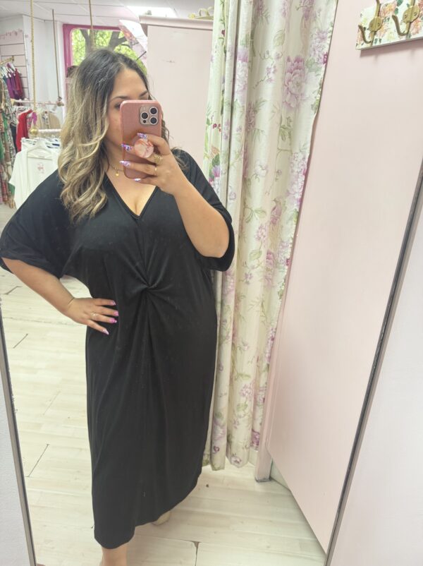Vestido nudo negro