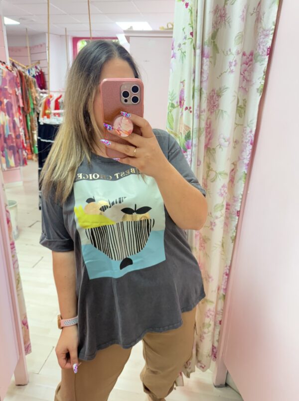 Camiseta algodon frutas