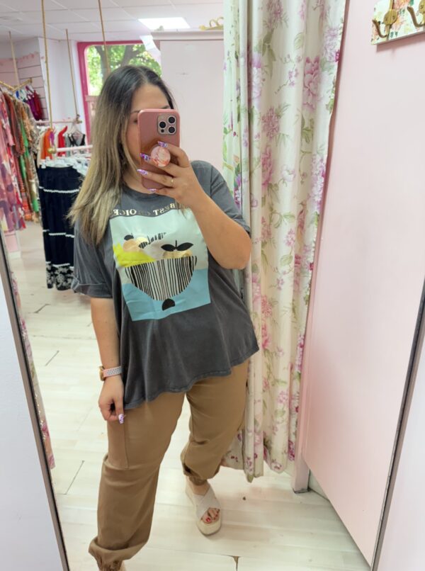 Camiseta algodon frutas - Imagen 2