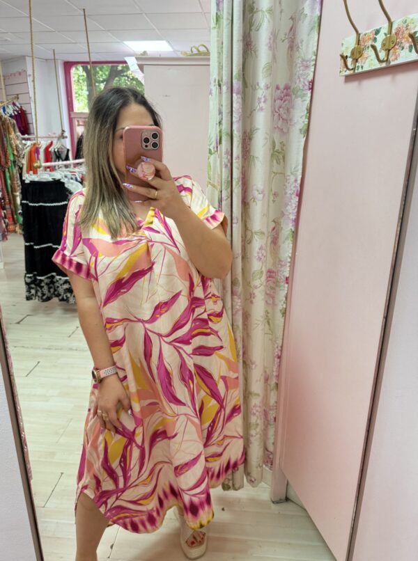 Vestidoflor tela buganvilla