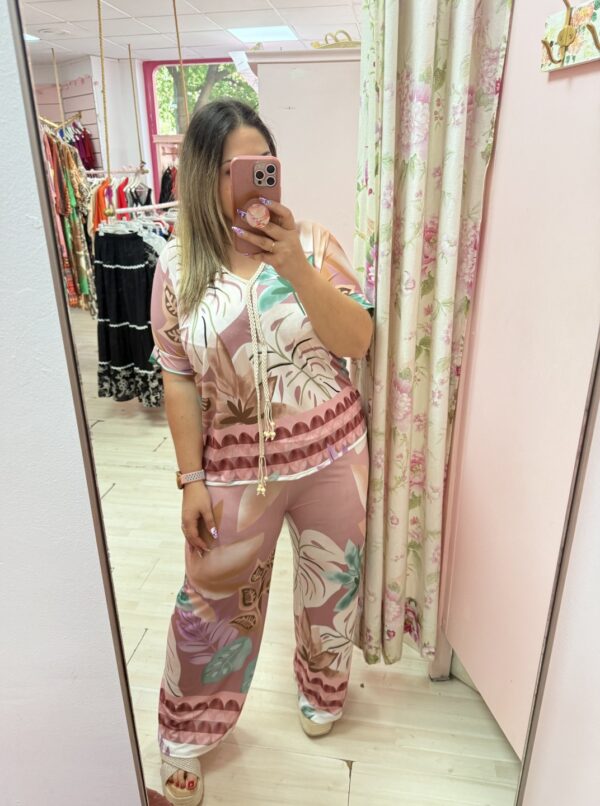 Conjunto rosa trenza - Imagen 2
