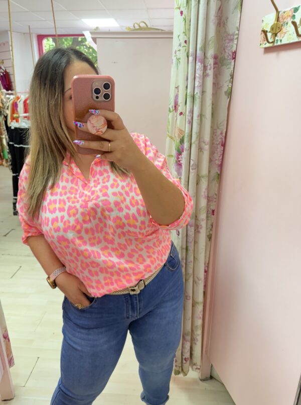 Camisa leopardo rosa - Imagen 6