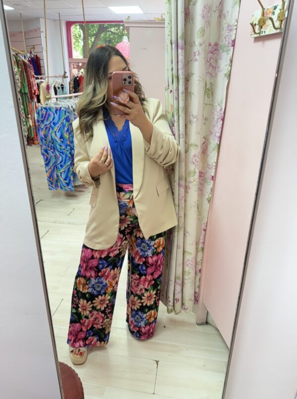 Pantalon flores colores - Imagen 2