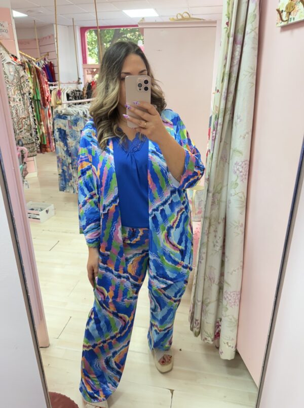 Conjunto chaqueta y pantalon azul - Imagen 4
