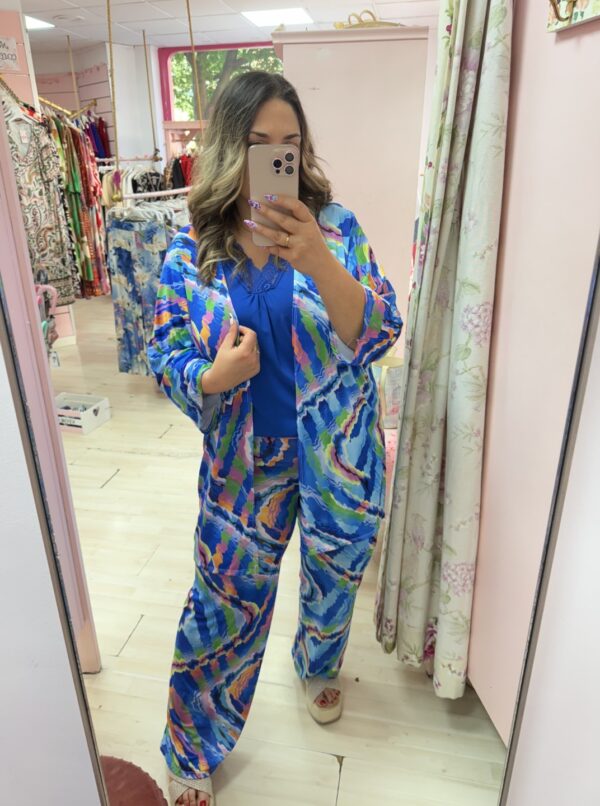 Conjunto chaqueta y pantalon azul - Imagen 5