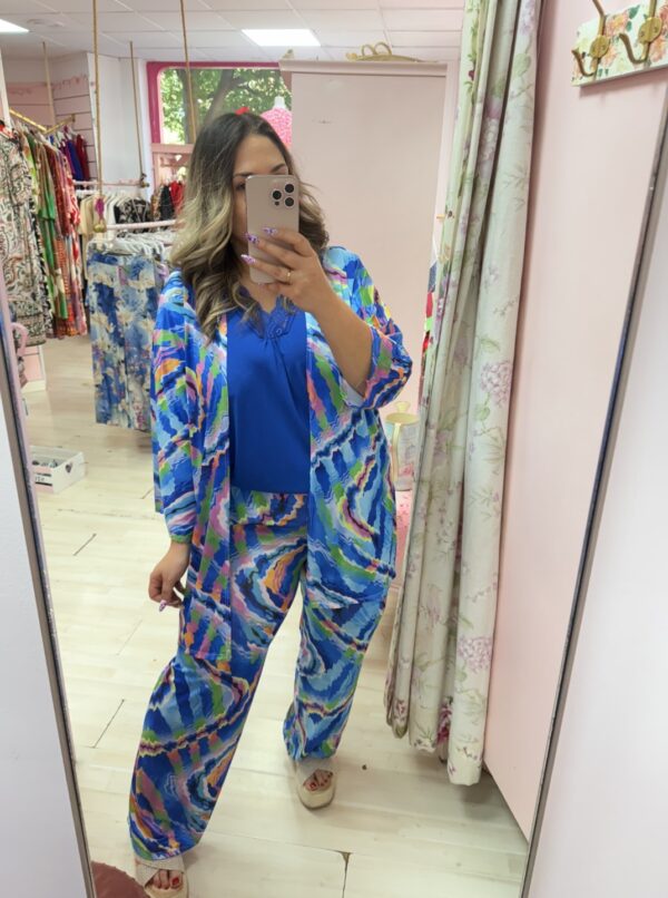 Conjunto chaqueta y pantalon azul - Imagen 2