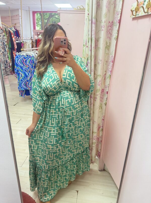Vestido verde largo