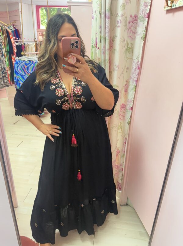 Vestido boho negro