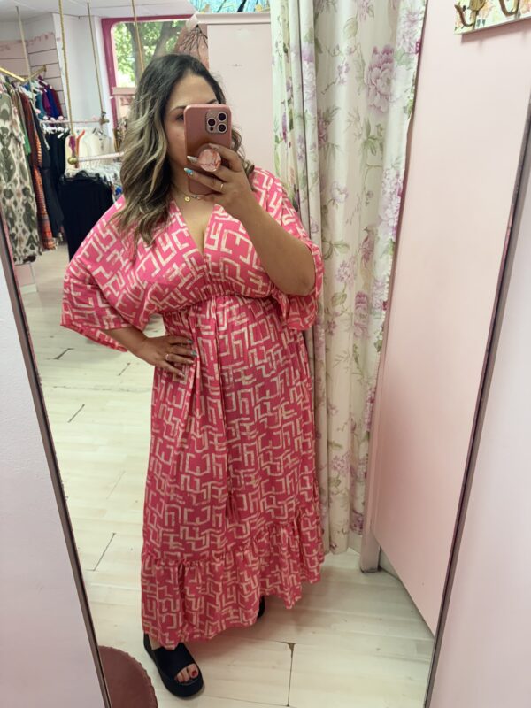 Vestido rosa  largo