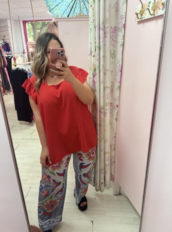 Blusa escote cuadrado - Imagen 4