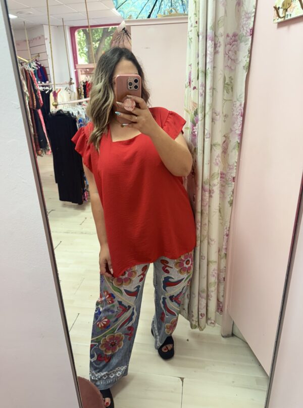 Blusa escote cuadrado - Imagen 3