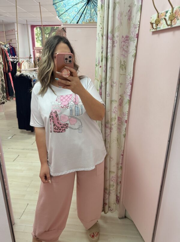 Camiseta algodon tacones - Imagen 2
