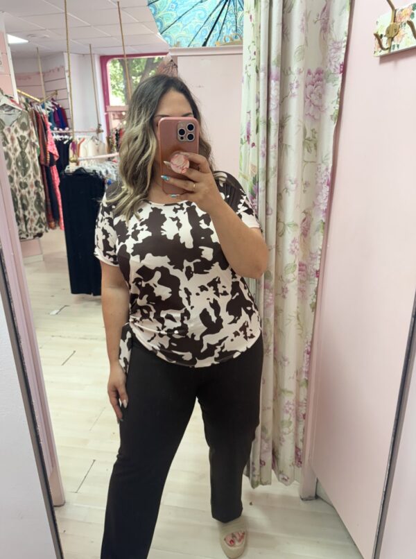 Camiseta licra intermedia marron - Imagen 4