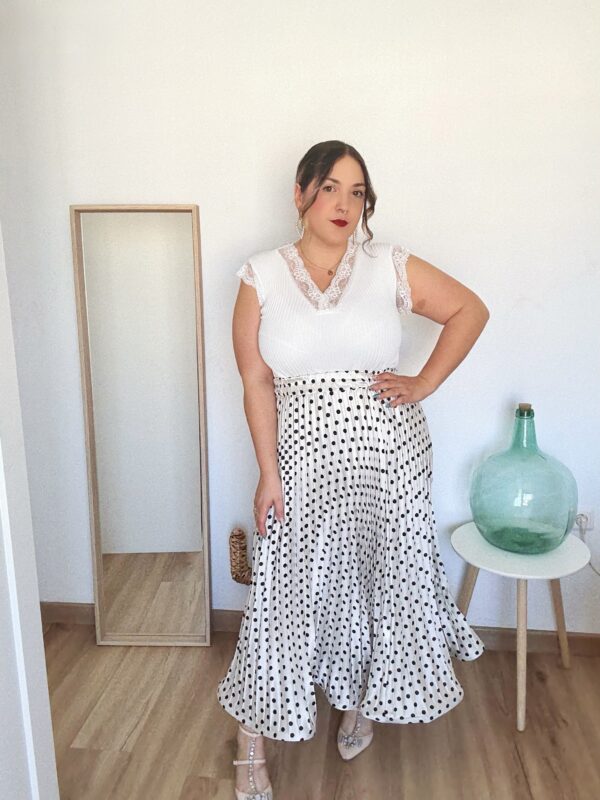 Falda lunares volante - Imagen 3