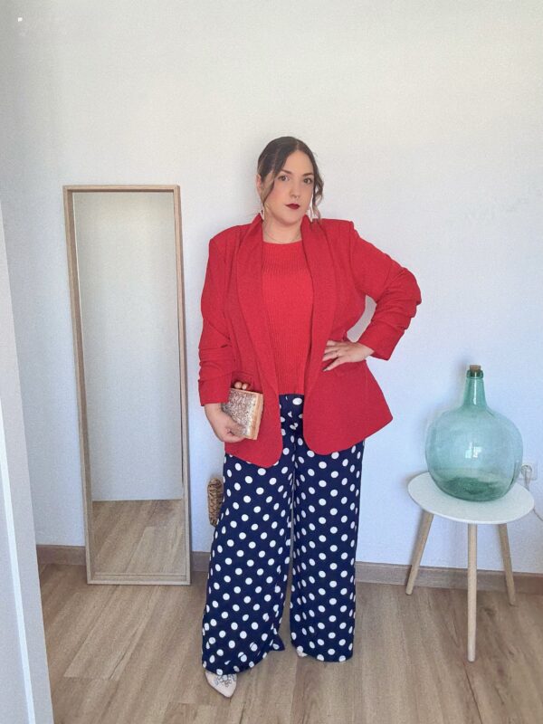Pantalon lunares azul - Imagen 3