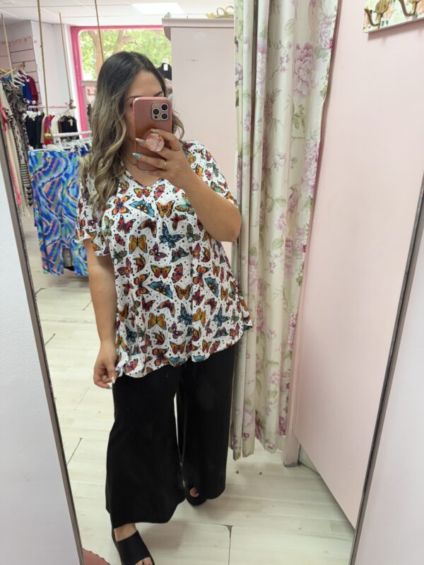 Camiseta licra fria mariposas