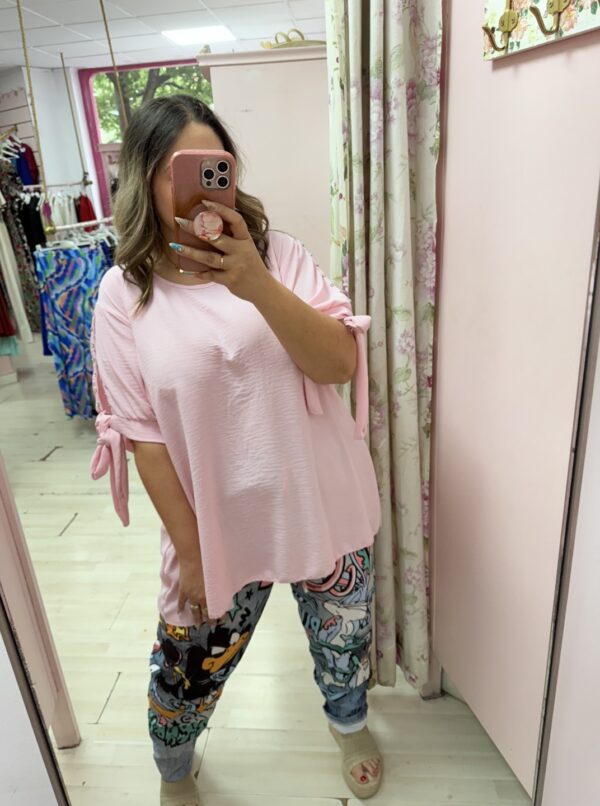 Blusa manga lazada rosa - Imagen 2