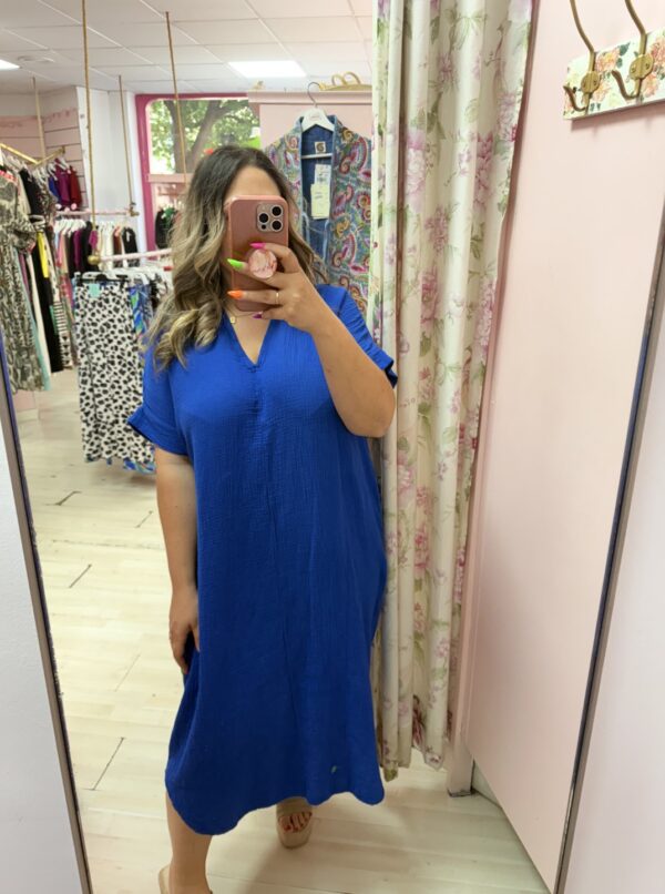 Vestido algodon camisero - Imagen 3