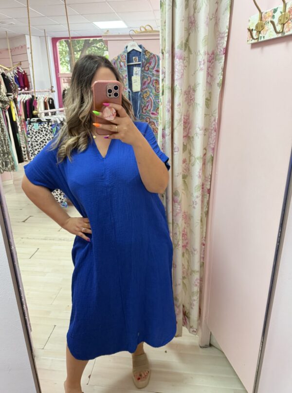 Vestido algodon camisero