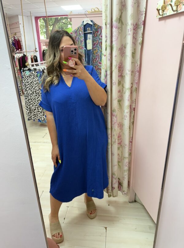 Vestido algodon camisero - Imagen 2