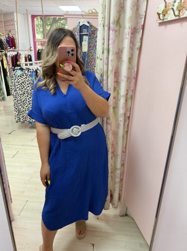 Vestido algodon camisero - Imagen 5