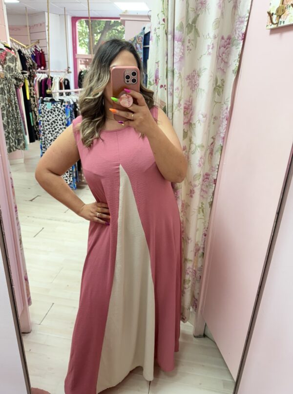 Vestido dos colores