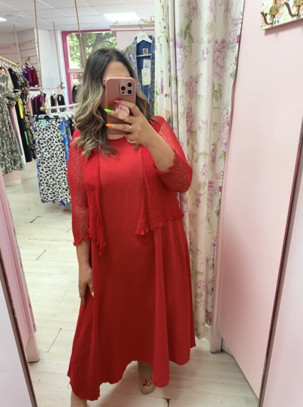 Vestido flor tirantes - Imagen 3