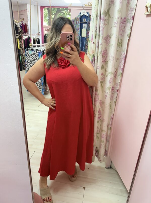 Vestido flor tirantes