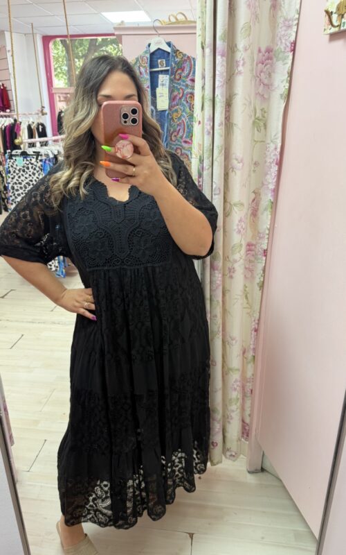 Vestido boho basico liso