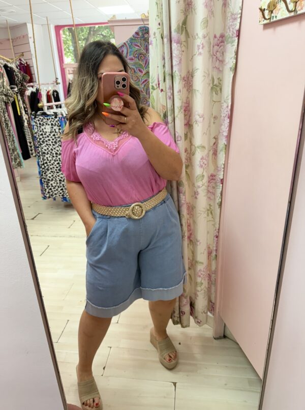 Pantalon corto ancho goma - Imagen 3