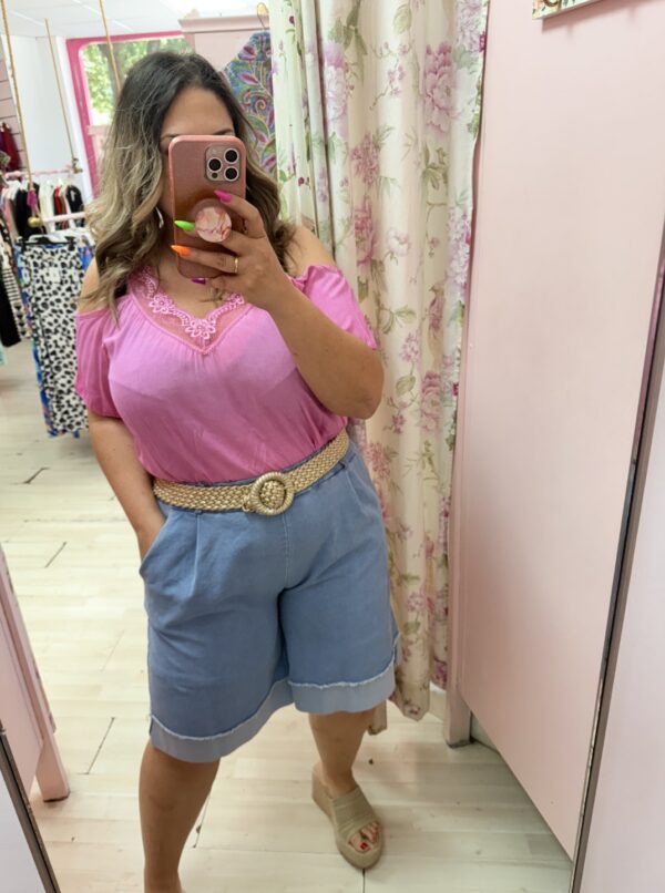 Pantalon corto ancho goma - Imagen 2