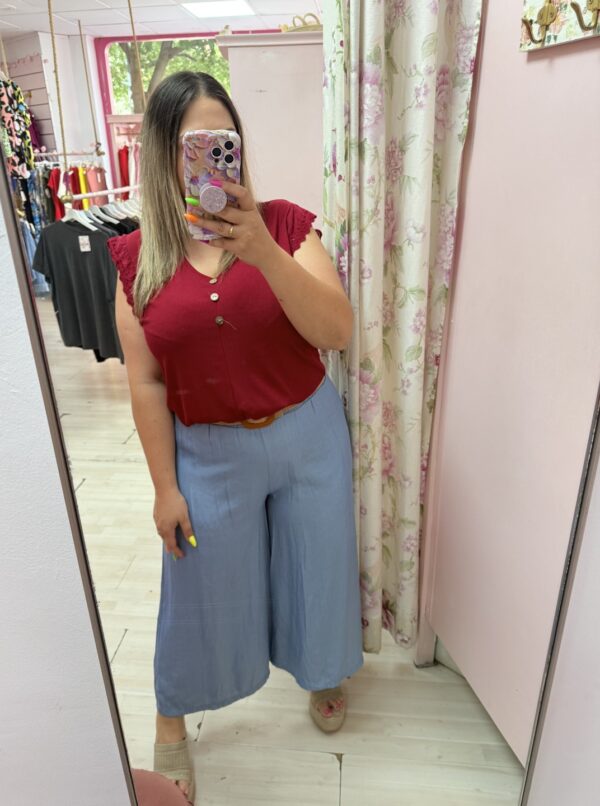 Pantalon goma tobillero vaquero - Imagen 3