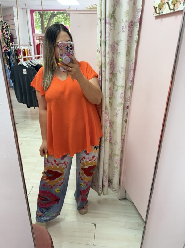 Camiseta vuelo naranja - Imagen 3