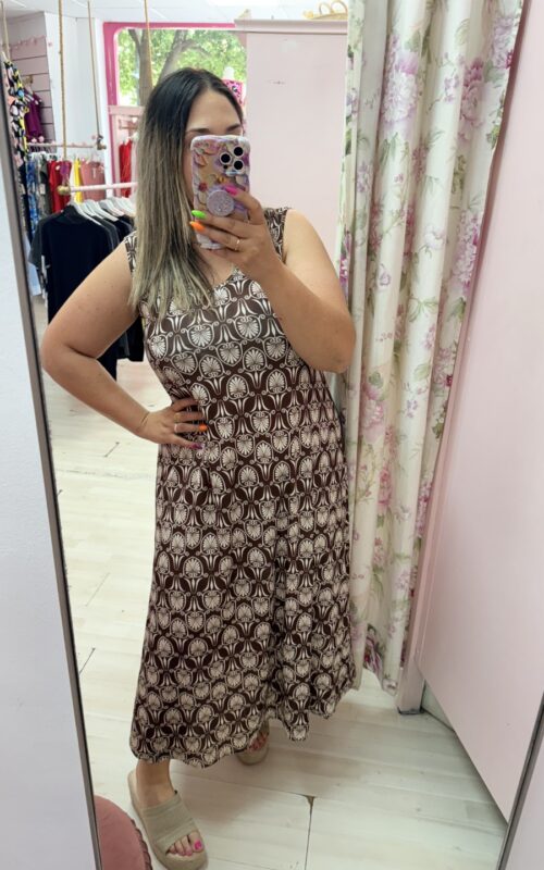 Vestido licra fria tirantes negro